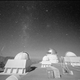 Several Starlink satellites in orbit, as seen above the Cerro Tololo Observatory in Chile on November 18.